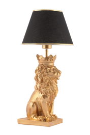 Opviq Lámpara de Mesa Lion King - Negro y Dorado
